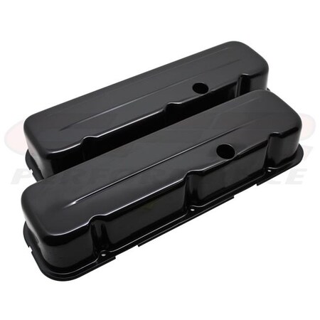 Hands On 1965-95 Chevy Big Block 396-427-454-502 Tall Steel Valve Covers - Black HA982114